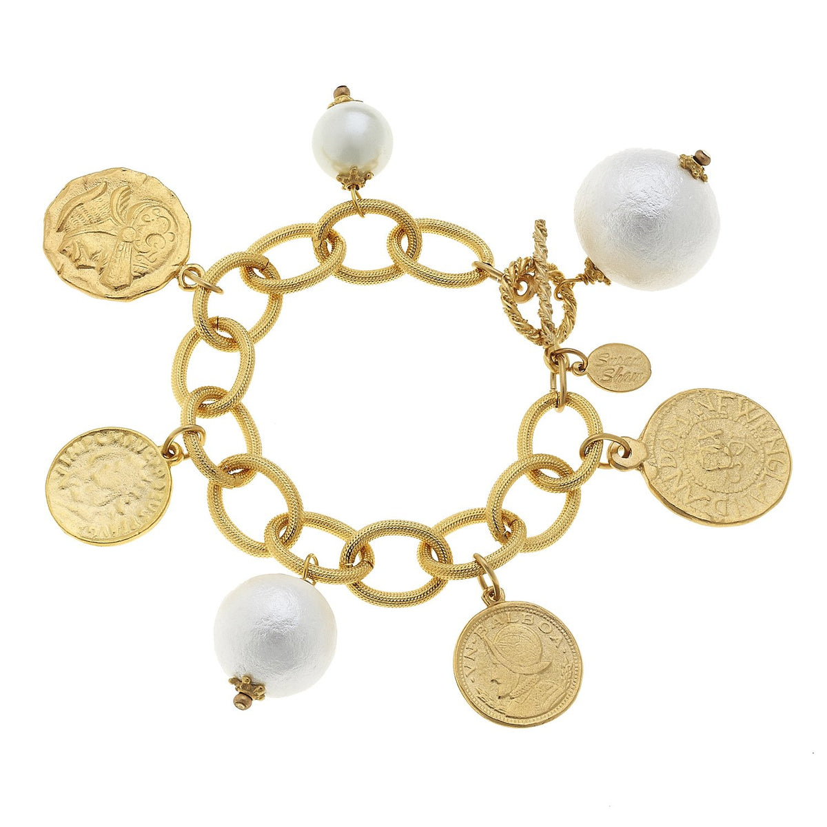 Acne Studios Coin Charm Bracelet - ShopStyle